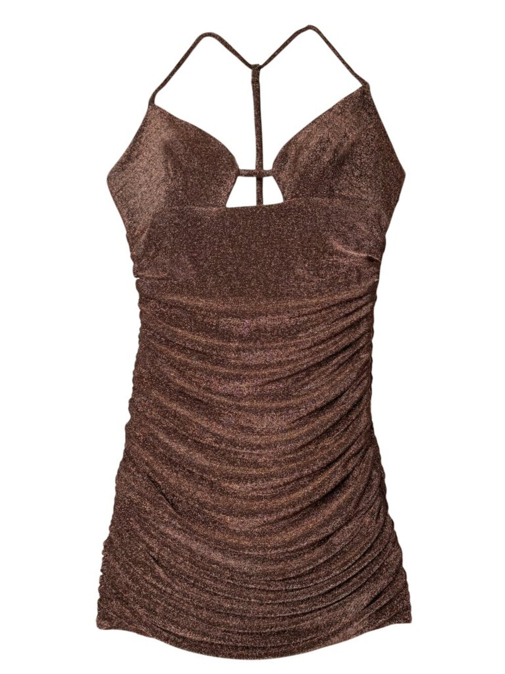 SHOWPO CHOCOLATE SHIMMER LOIDA MINI DRESS T BACK BODYCON FIRE FIERCE NWT 2